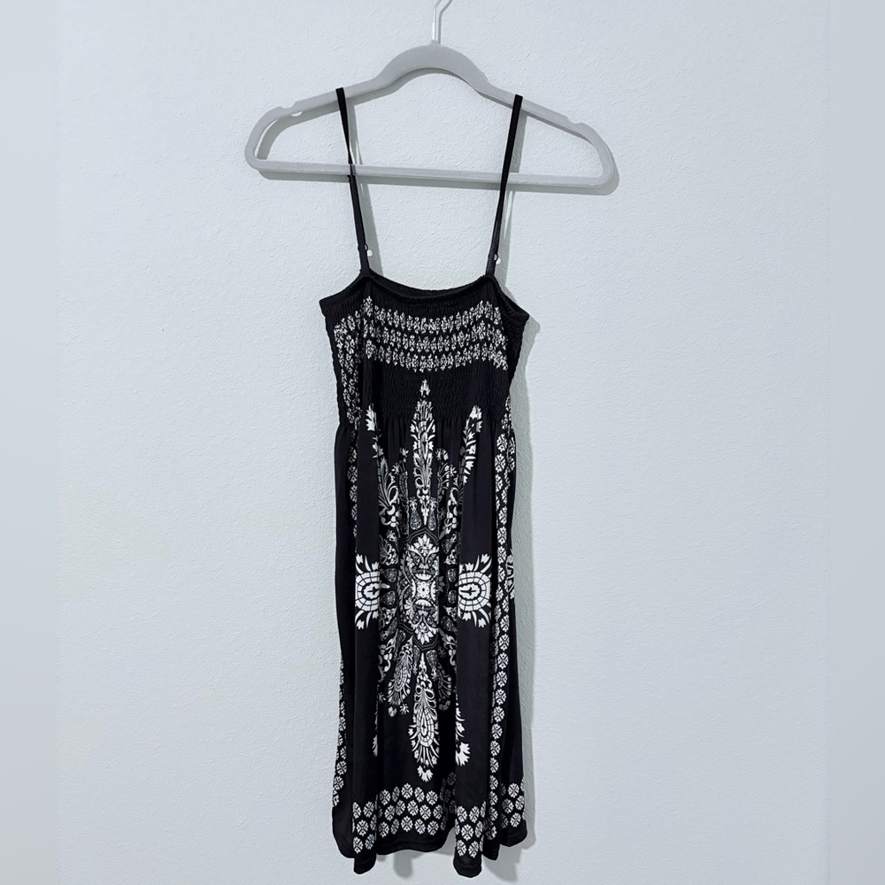 Black and White Patterned Dress